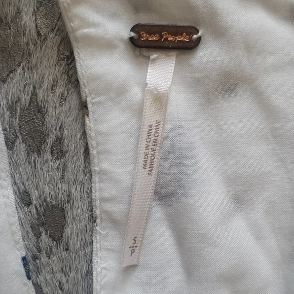 Free People Two Faces Mini Smocked Dress SzS NWOT - Picture 7 of 12